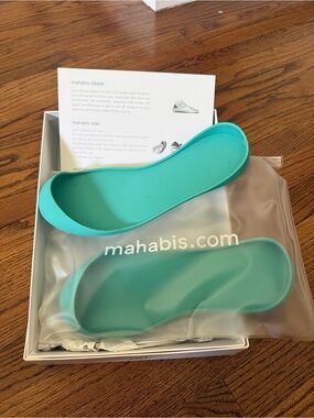 mahabis Slip-In Insoles in Teal